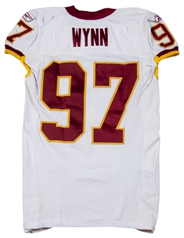 2006 Renaldo Wynn Game Used Washington Redskins White Jersey (Team COA)